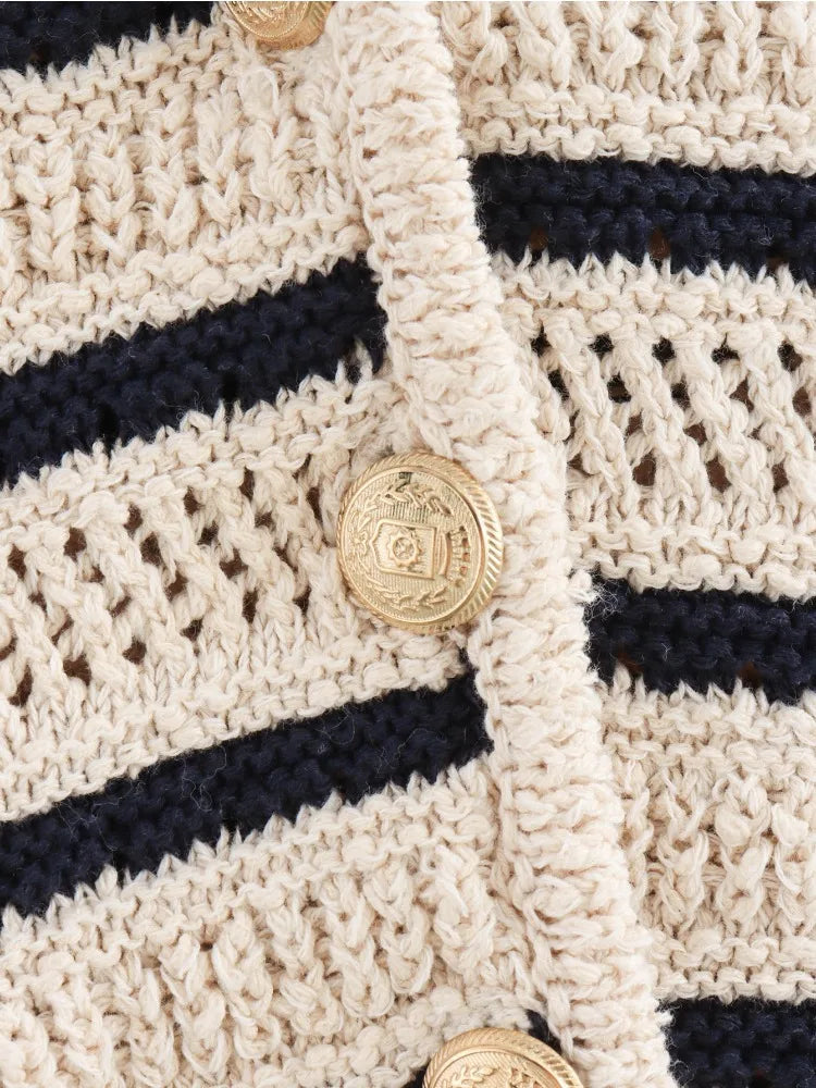 Women's Fashion Stripe Knit Top