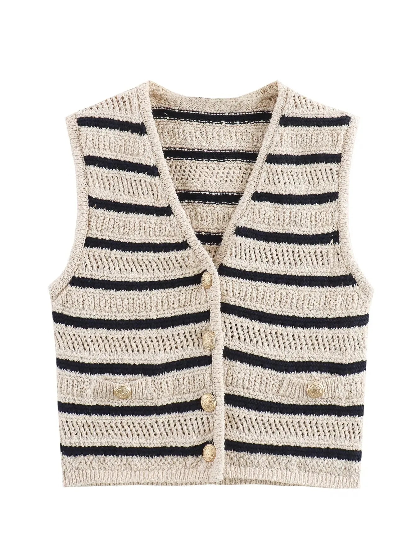 Women's Fashion Stripe Knit Top