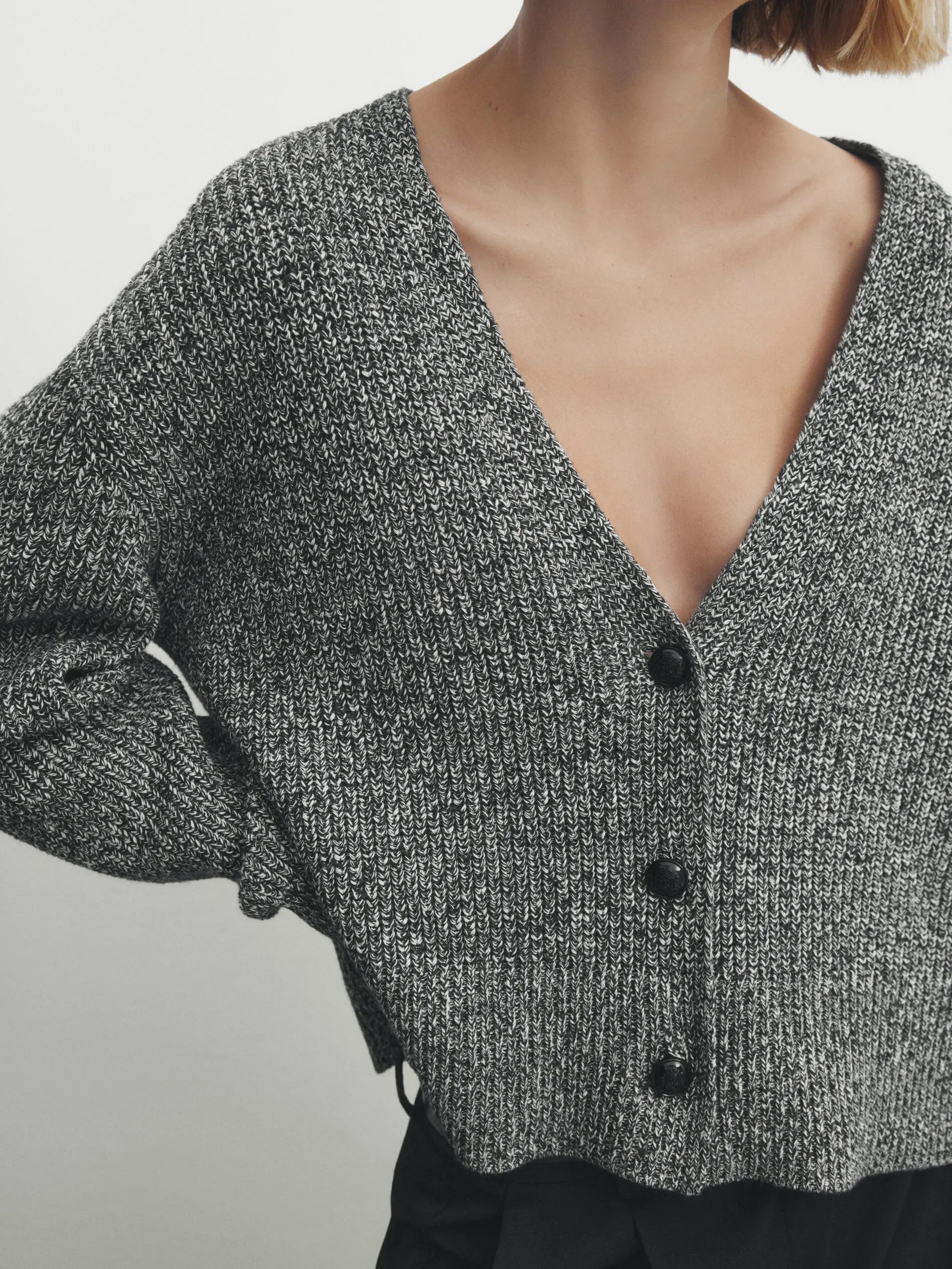 women's cotton knitted cardigan